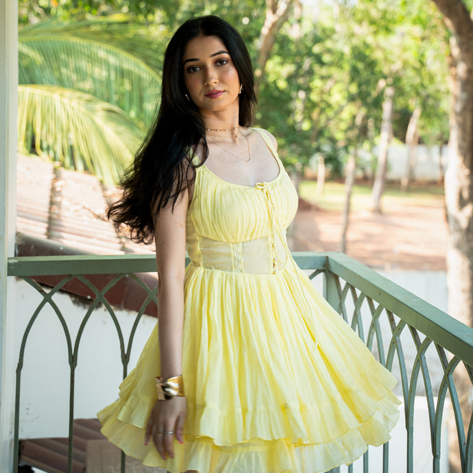 Citrus Splash Short Dress